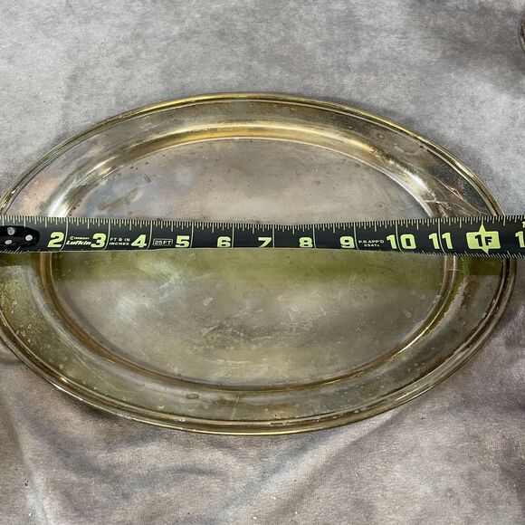 VINTAGE CONTINENTAL SILVER CO. Tea Set W/ TRAY cream Sugar 751 Ultraplate - Picture 9 of 12